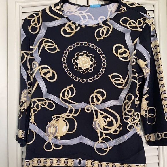 J. McLaughlin Catalina cloth nautical Top. As is - Picture 3 of 8